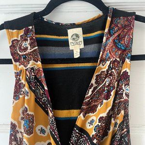 Anthropologie TINY Mountaire Sleeveless Gypsy Wrap Maxi Dress Size M